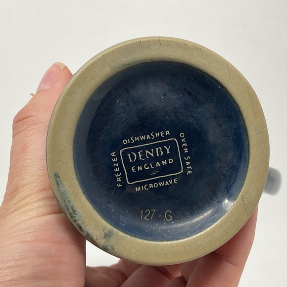 Denby Gatsby Stripe (retired) Stoneware Coffee Mug (2 available $35 EACH) - Picture 6 of 6